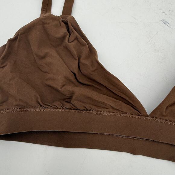 Skims Fits Everybody Triangle Bralette Jasper Bra New with tags Size Medium - Picture 2 of 4